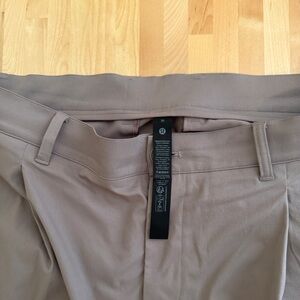 Lululemon Men's Natural Woven Classic-Fit Pleated Trouser